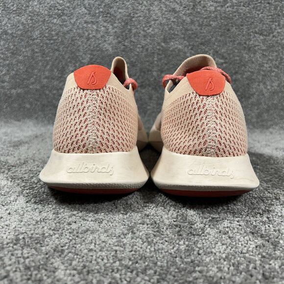 ALLBIRDS Tree Dasher TD Mens Sz 12.5 Coral Red Knit Athletic Running Shoes Used main image 5